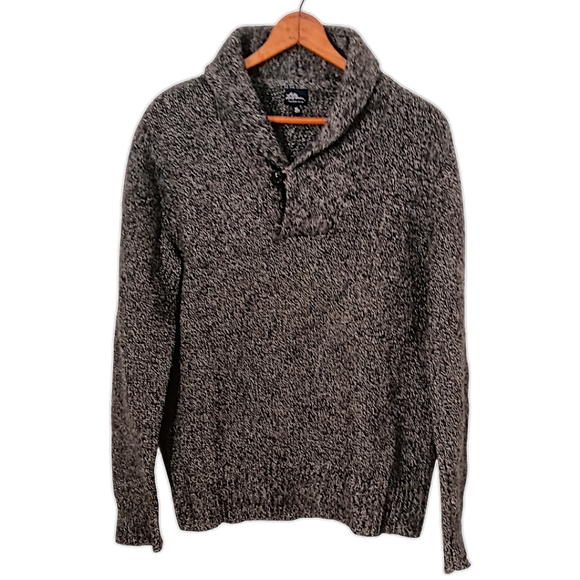 L.L. Bean Lambs Wool Shawl Collar Sweater  Sz M Pullover Warm Preppy Academia. - Picture 11 of 15